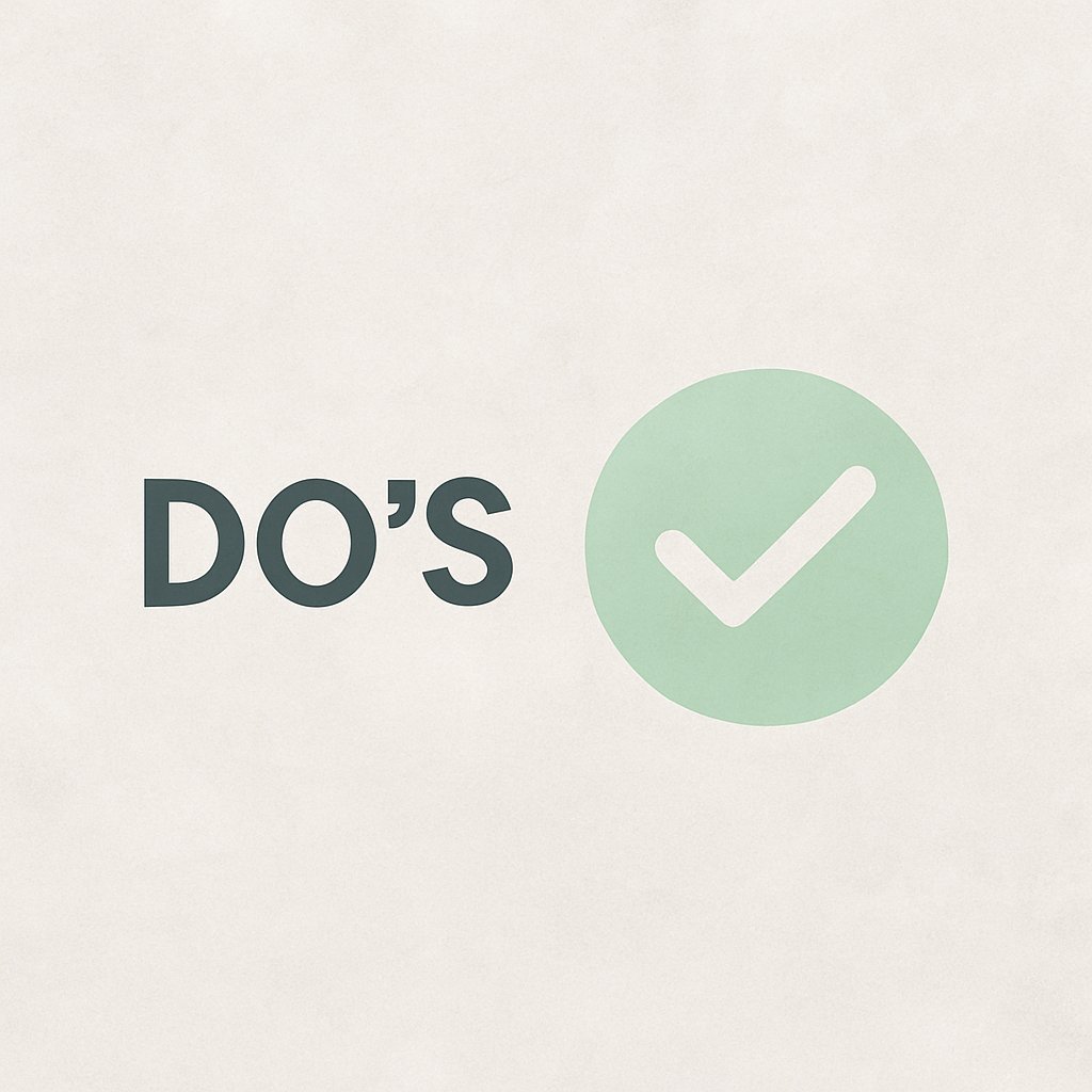 Do's